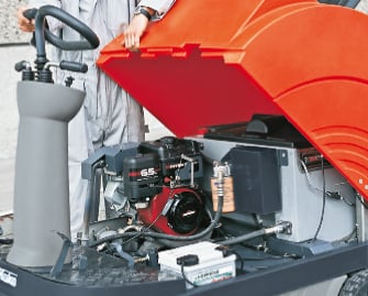 Sweepmaster 980R Service- Wartungsfreundlich