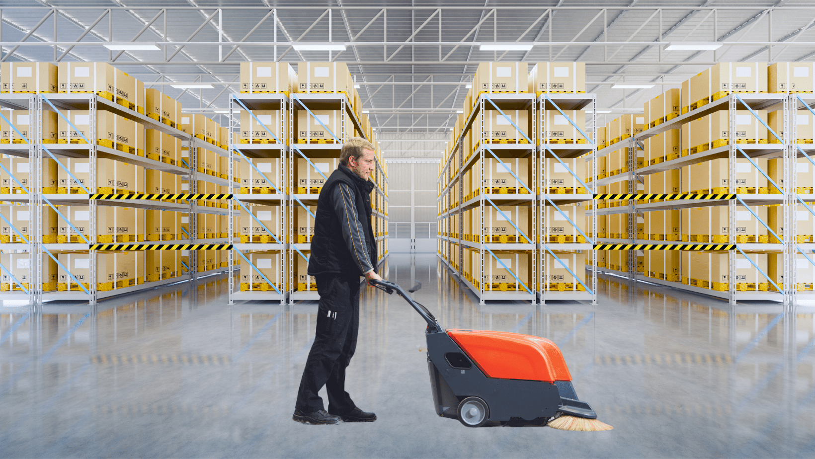 warehouse sweeping
