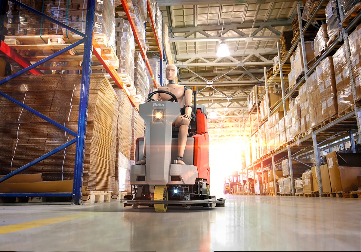 Scrubmaster B175 R: Industrial Ride-on Floor Scrubber