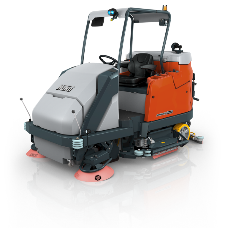 Scrubmaster B400 RH: High-Dump Vacuum Sweeper Scrubber